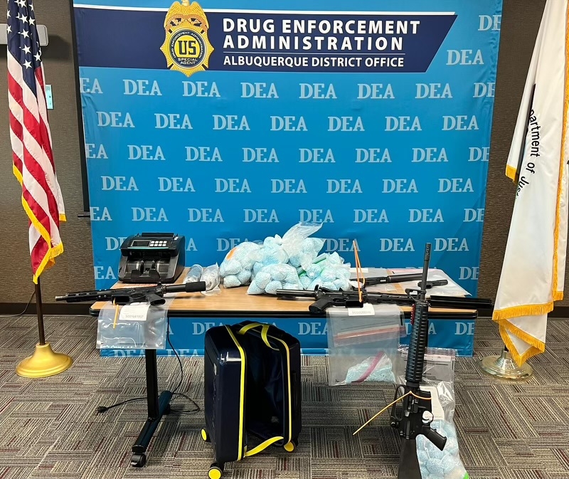 Guns and drugs seized in November 2024