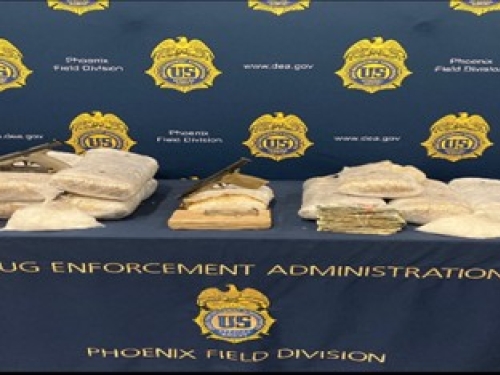 Seized drugs and guns