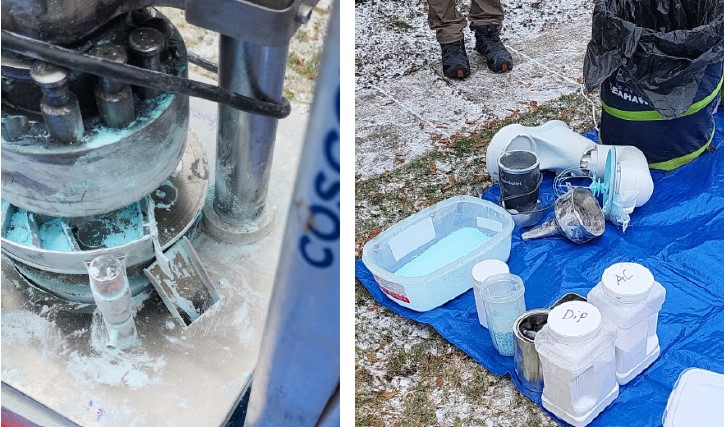 Seized Pill Press and Fentanyl Pills