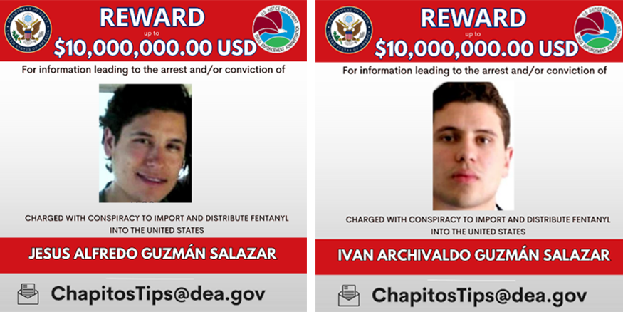 salazar - sinaloa cartel reward posters