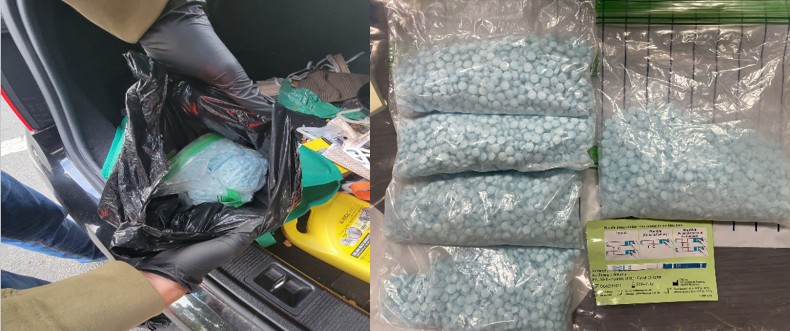 Fentanyl pills seized from Saho