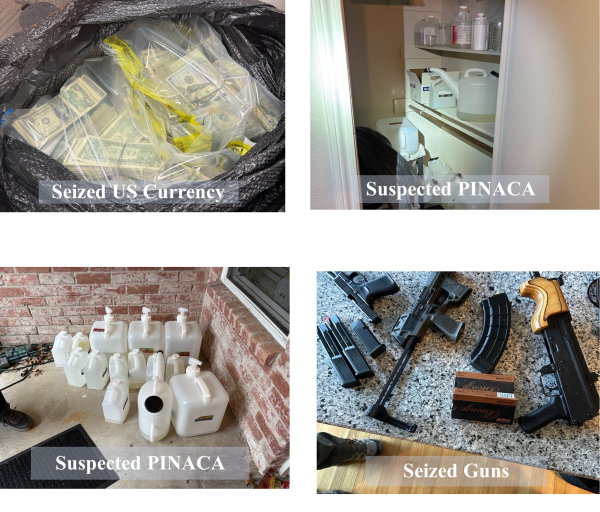Seized drugs and US currency