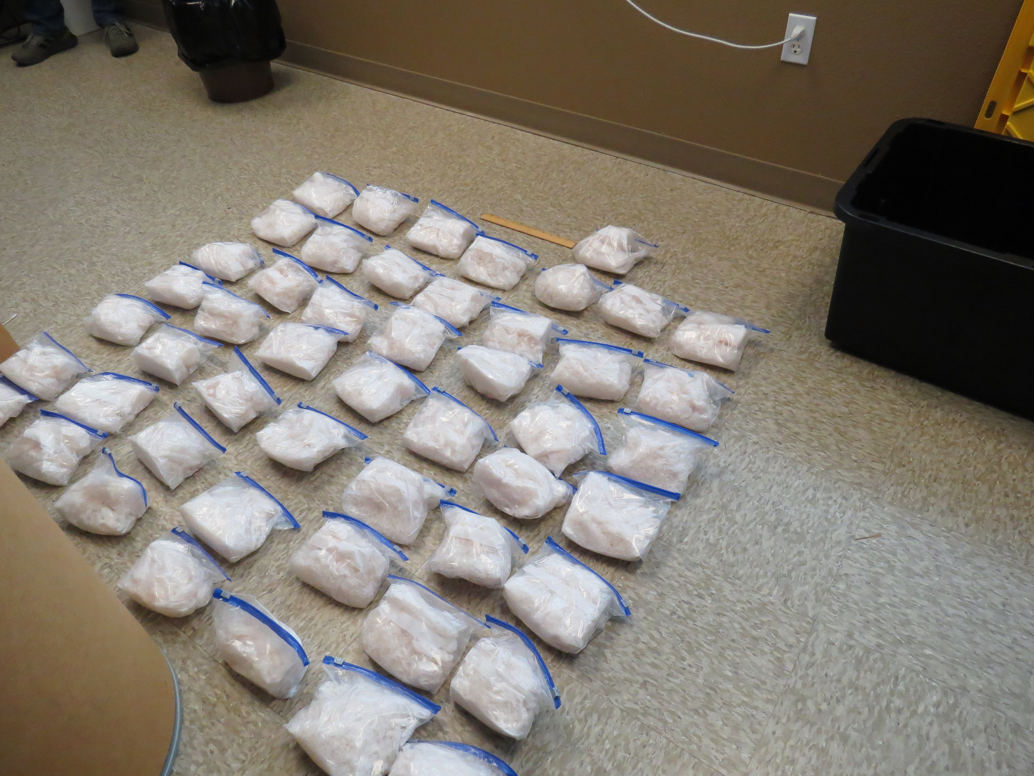 Methamphetamine seized during the investigation.