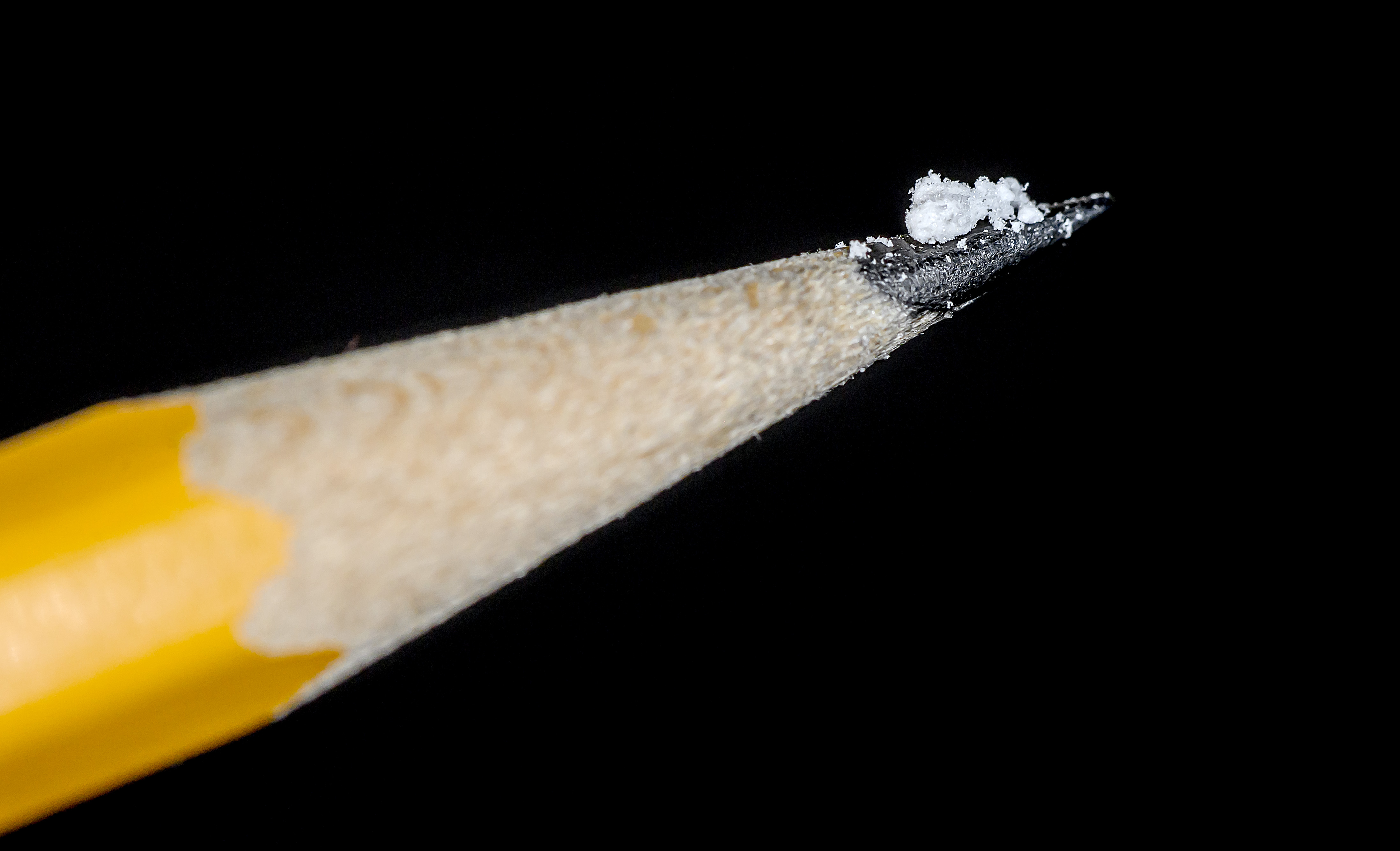 Lethal dose of fentanyl on tip of pencil