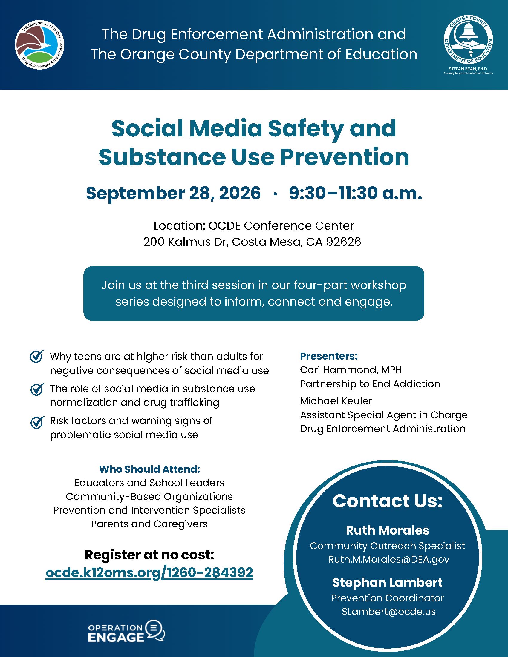 Social Media Safety and Substance Use Prevention