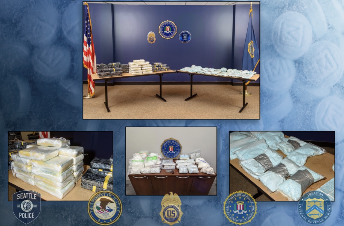 Narcotics and firearms seized during investgation 