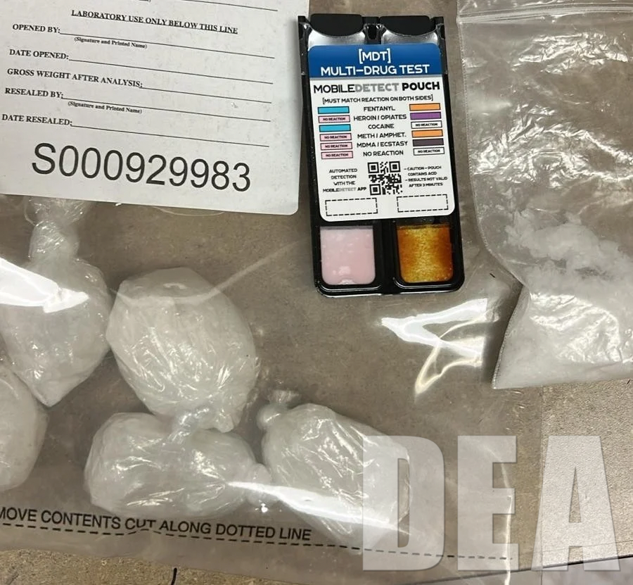 Seized methamphetamine.