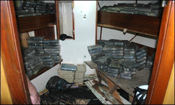 Cocaine and Heroin Seized from M/V Osiris