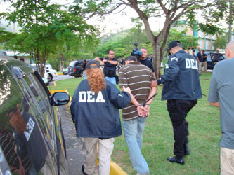 DEA special agents transport defendant
