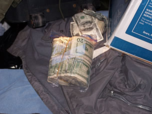 photo of seized money
