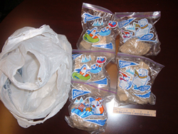 Colombian heroin recovered during federal search warrant at 2911 N. Parkside Avenue, Chicago.