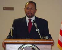 Guest speaker Ronald C. Wood, J.D.