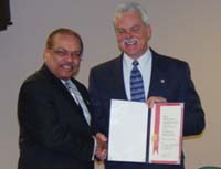 Reverend Mr. Alex C. Jones and SAC Robert L. Corso.