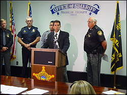 ASAC Anthony Marotta addresses the media. 