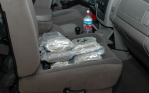 photo - drugs inside car