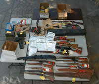 Guns recovered