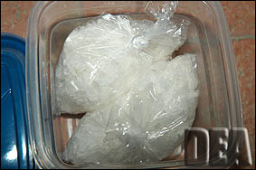 Approximately a half of pound of meth seized. 