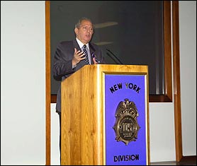 Assemblyman Peter Rivera addresses the New York Field Division