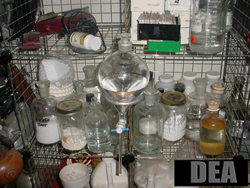 Supplies for Clan Lab found on 39th Street, Manhattan