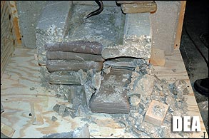 Drug Traffickers concealed bricks of cocaine inside religious statues of the Virgin Mary