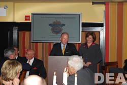 SAC Gilbride upon receipt of Proclamation, given by New York City Council Speaker Christine Quinn.