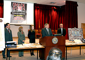 "DEA ASAC Joseph Evans addresses questions at Operation Smackdown Press Conference"