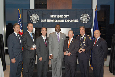 Joseph Petro, Lawrence Loesch, Chip Smith,  Retired SAC Lewis Rice, SAC John Gilbride, Chief Robert J. Giannelli, NYPD Police Commissioner Ray Kelly