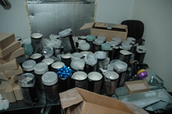 containers of heroin