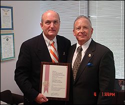 Senator Vincent Leibell and SAC John Gilbride