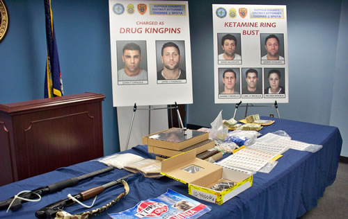 Seizures and photos of those arrested throughout the investigation
