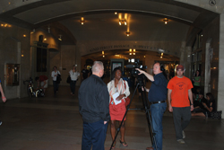 SAC Gilbride being interviewed by NBC at Grand Central Station 