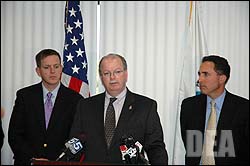 Clinton County DA Andrew Wylie, DEA ASAC James Burns, USA NDNY Richard