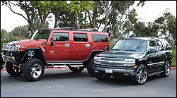 Vehicles seized during the investigation