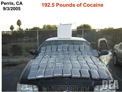 192 pounds of cocaine seized as part of the operation.