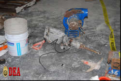 Cross Border Tunnel [Photos provided by the Government of Mexico military and the Secretaria de Seguridad Publica (SSP)]