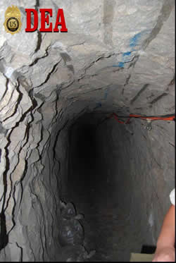 Cross Border Tunnel [Photos provided by the Government of Mexico military and the Secretaria de Seguridad Publica (SSP)]