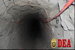 Cross Border Tunnel [Photos provided by the Government of Mexico military and the Secretaria de Seguridad Publica (SSP)]