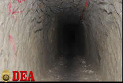 Cross Border Tunnel [Photos provided by the Government of Mexico military and the Secretaria de Seguridad Publica (SSP)]