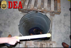 Cross Border Tunnel [Photos provided by the Government of Mexico military and the Secretaria de Seguridad Publica (SSP)]