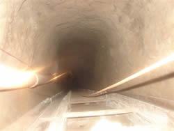 Cross Border Tunnel [Photos provided by the Government of Mexico military and the Secretaria de Seguridad Publica (SSP)]