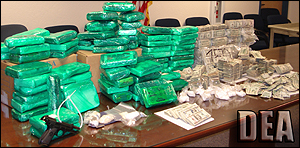 Drugs and Cash Seized