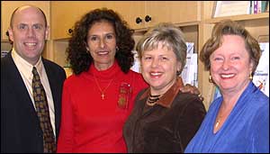 Alaska Red Ribbon Coalition from Left to Right - Sgt William Hall - Alaska National Guard, Noami Sweetman – DARE, Maj. Jane Lowery - Alaska National Guard, DEA ASAC Harvey Goehring, Carol Comeau - Superintendent Anchorage School Disrict, Timothy M. Burgess - US Attorney / District of Alaska, Capt Edward Harrington - Alaska State Troopers, Natasha Manion - Boys and Girls Club of Alaska, Ruth Schoenleben - NineStar Enterprises, Lucy Hansen - Polynesian Association of Alaska, Noelle Hardt - Boys and Girls Club of Alaska