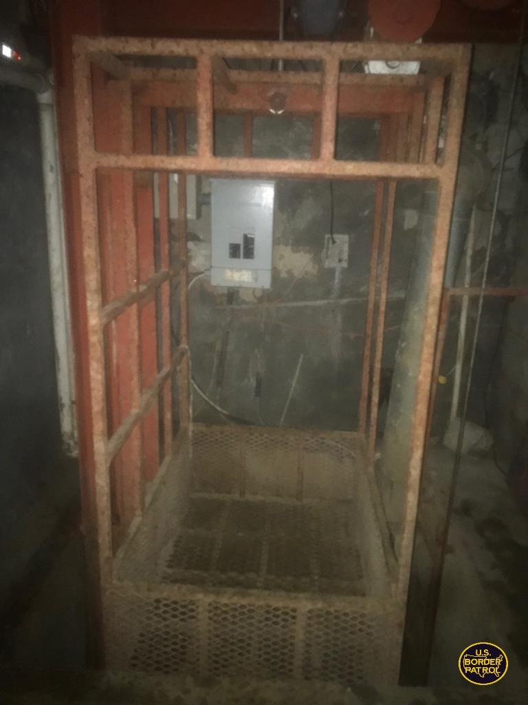 Photograph of the San Diego tunnel entry elevator