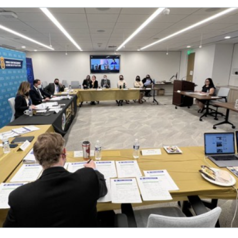 Judging at iDEAte 1.0 competition 