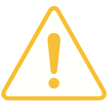 yellow and white warning icon