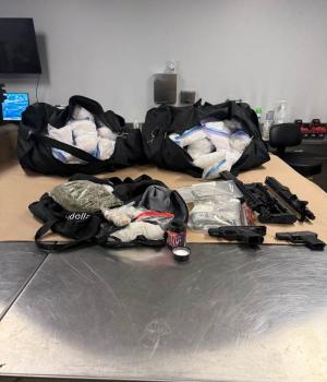 duffle bags with drugs inside