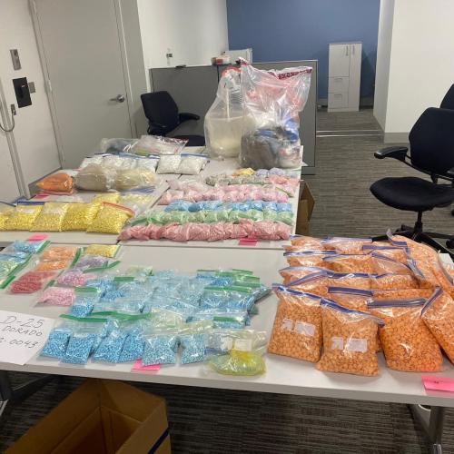A photograph of the narcotics recovered from the Washington Heights Building