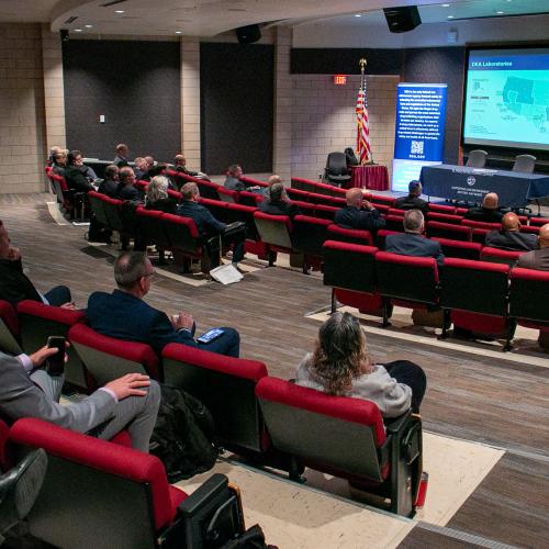 David Love, DEA Associate Deputy Assistant Administrator, speaks to representatives of local and state law enforcement agencies