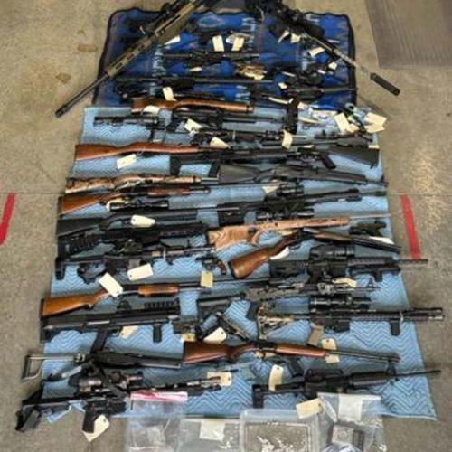 Seized firearms