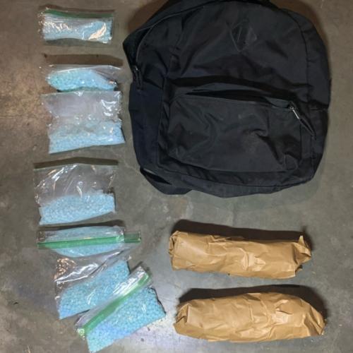 Seized fentanyl pills